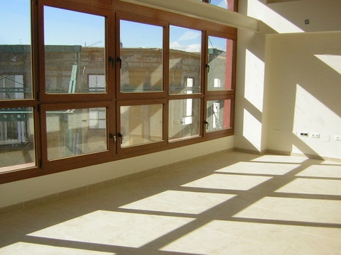 Ventanas color madera